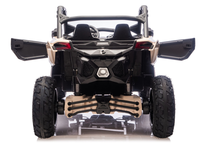 Buggy electric pentru copii CAN-AM Maverick Turbo RR STRONG AIR – 24V | 800W | Kaki [8]