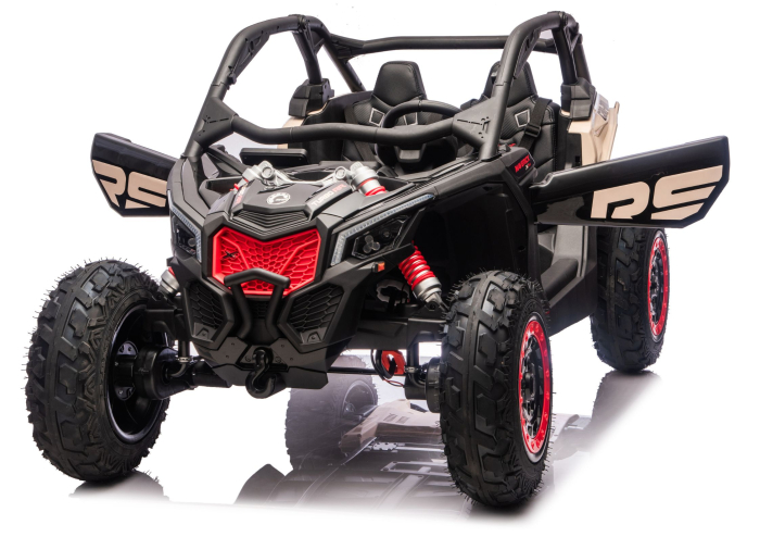 Buggy electric pentru copii CAN-AM Maverick Turbo RR STRONG AIR – 24V | 800W | Kaki [7]