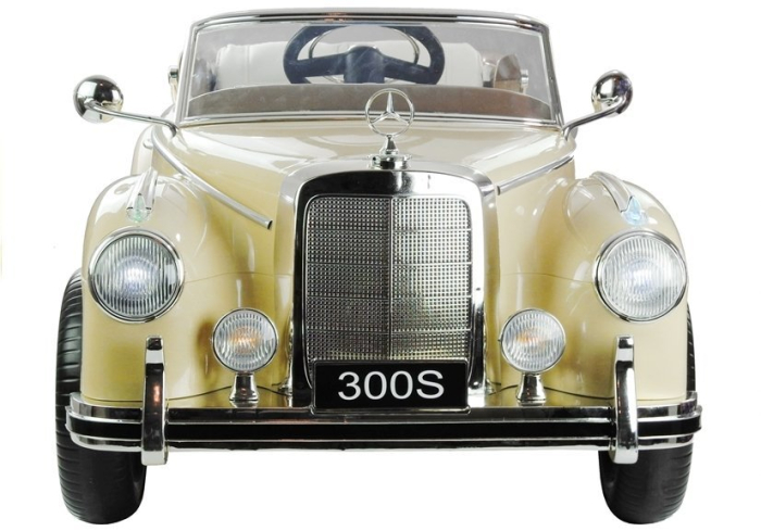 Mașină Electrică pentru Copii Mercedes-Benz 300S 12V 2x45W Bej Lăcuit [2]