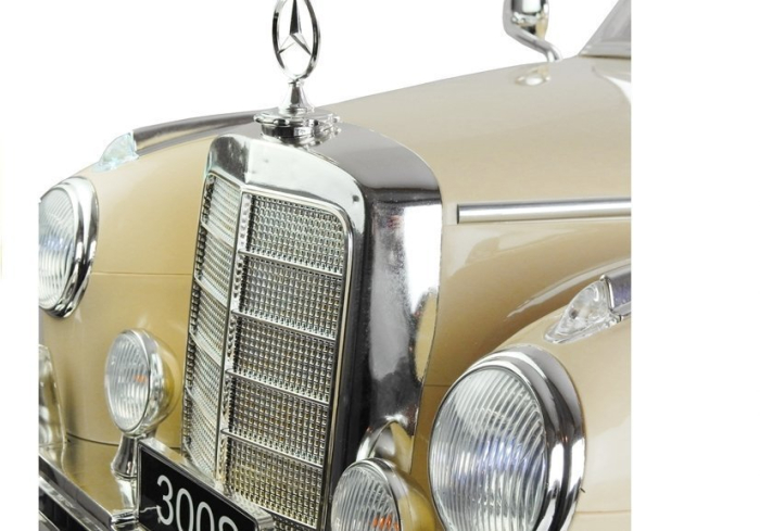 Mașină Electrică pentru Copii Mercedes-Benz 300S 12V 2x45W Bej Lăcuit [7]