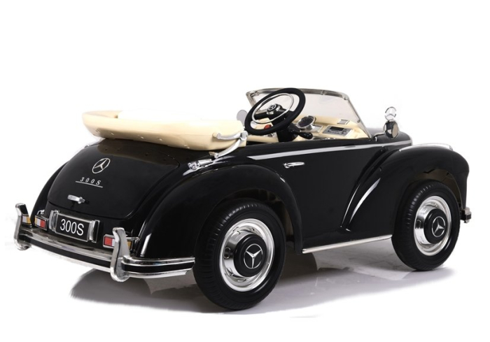 Mașină Electrică pentru Copii Mercedes-Benz 300S 12V 2x45W Negru Lăcuit [3]