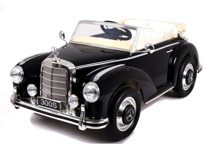 Mașină Electrică pentru Copii Mercedes-Benz 300S 12V 2x45W Negru Lăcuit [2]
