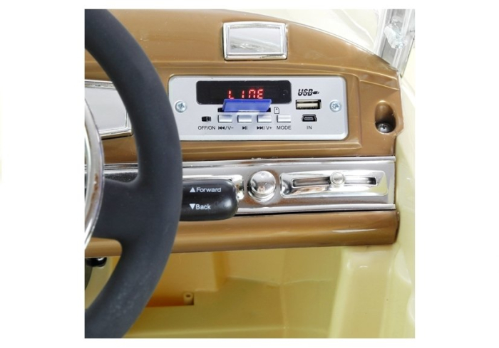 Mașină Electrică pentru Copii Mercedes-Benz 300S 12V 2x45W Negru Lăcuit [10]