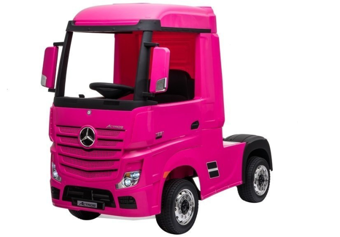 Camion Electric pentru Copii Mercedes-Benz Actros 4x4 Roz [3]