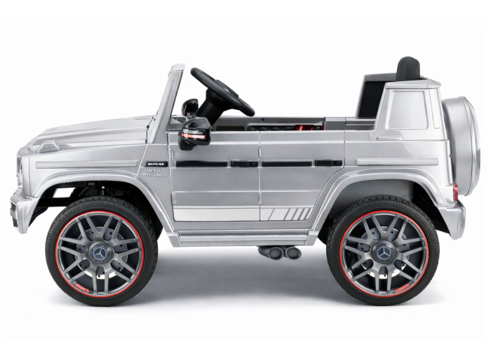 Mașină Electrică pentru Copii Mercedes AMG G 63 12V 400W Argintiu Lăcuit [8]