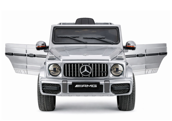 Mașină Electrică pentru Copii Mercedes AMG G 63 12V 400W Argintiu Lăcuit [5]