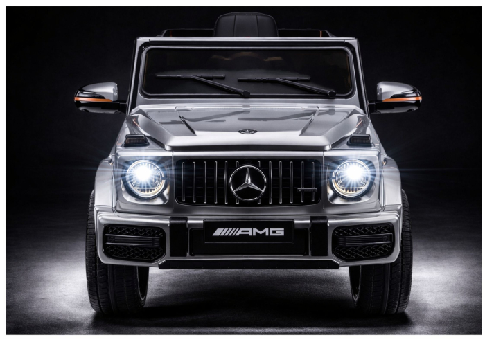 Mașină Electrică pentru Copii Mercedes AMG G 63 12V 400W Argintiu Lăcuit [12]