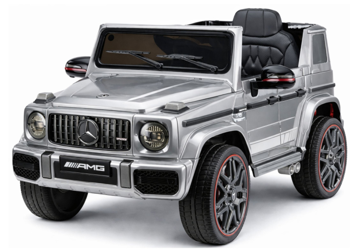Mașină Electrică pentru Copii Mercedes AMG G 63 12V 400W Argintiu Lăcuit [2]