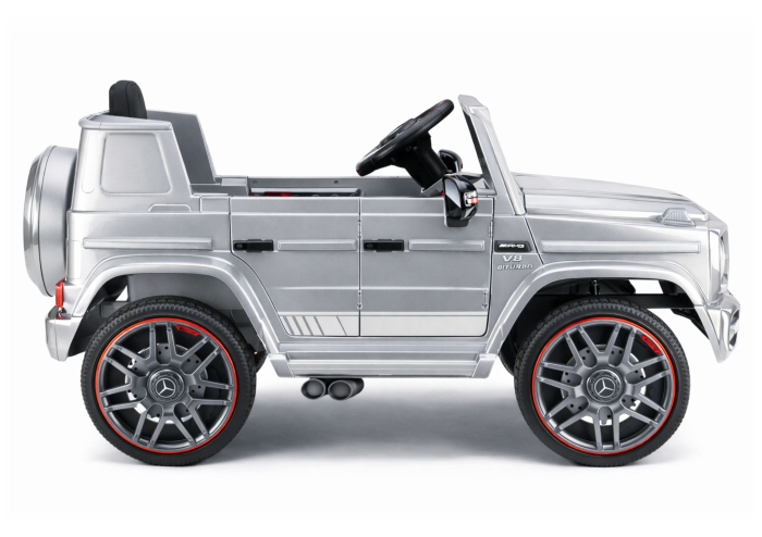 Mașină Electrică pentru Copii Mercedes AMG G 63 12V 400W Argintiu Lăcuit [9]