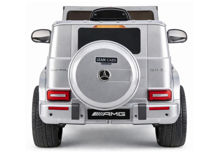 Mașină Electrică pentru Copii Mercedes AMG G 63 12V 400W Argintiu Lăcuit [6]