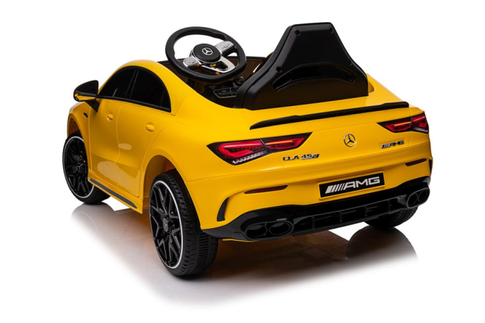 Mașină Electrică pentru Copii Mercedes CLA 45S AMG 4x4 12V 180W Galben [11]
