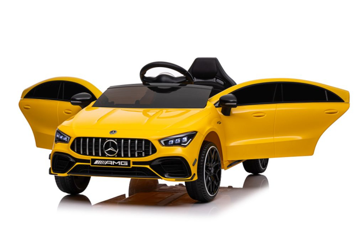 Mașină Electrică pentru Copii Mercedes CLA 45S AMG 4x4 12V 180W Galben [8]