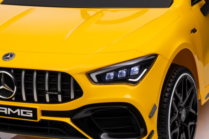 Mașină Electrică pentru Copii Mercedes CLA 45S AMG 4x4 12V 180W Galben [12]