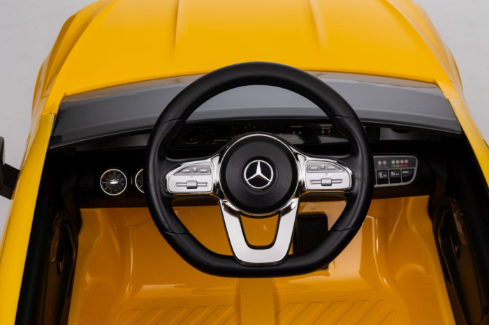 Mașină Electrică pentru Copii Mercedes CLA 45S AMG 4x4 12V 180W Galben [17]