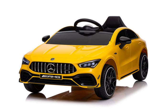 Mașină Electrică pentru Copii Mercedes CLA 45S AMG 4x4 12V 180W Galben [2]
