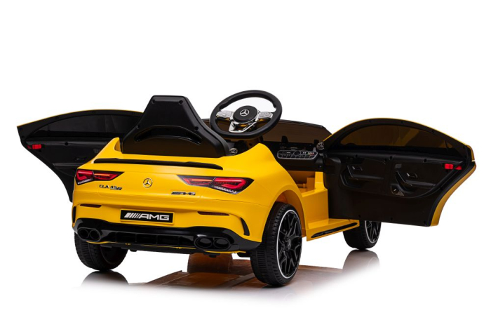 Mașină Electrică pentru Copii Mercedes CLA 45S AMG 4x4 12V 180W Galben [10]