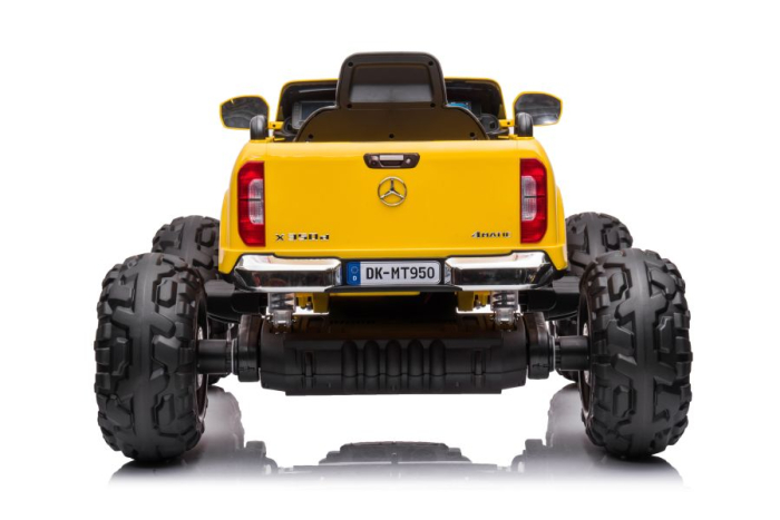 Mașinuță electrică pentru copii Mercedes DK-MT950 4×4 – 180W | Galben [4]