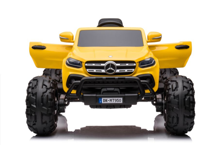 Mașinuță electrică pentru copii Mercedes DK-MT950 4×4 – 180W | Galben [9]