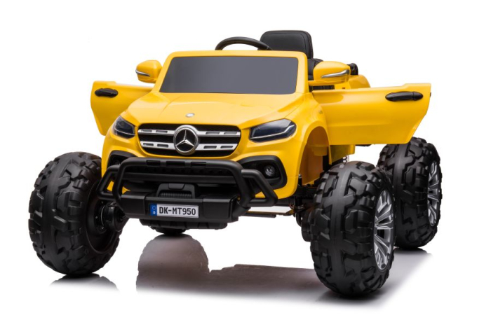 Mașinuță electrică pentru copii Mercedes DK-MT950 4×4 – 180W | Galben [5]