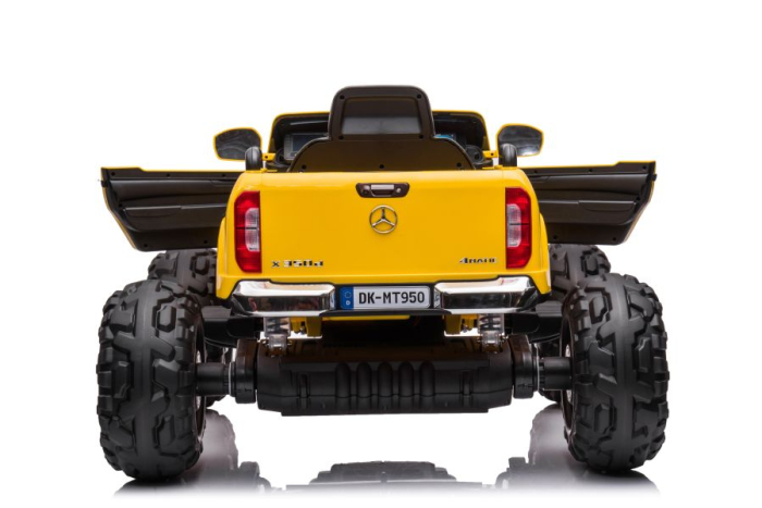 Mașinuță electrică pentru copii Mercedes DK-MT950 4×4 – 180W | Galben [6]