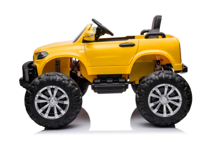 Mașinuță electrică pentru copii Mercedes DK-MT950 4×4 – 180W | Galben [8]