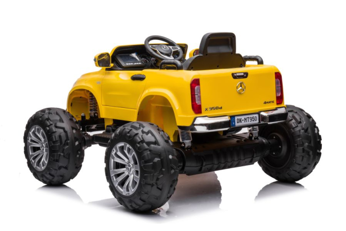 Mașinuță electrică pentru copii Mercedes DK-MT950 4×4 – 180W | Galben [7]