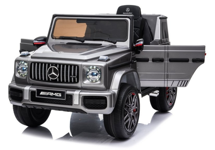 Mașinuță electrică pentru copii Mercedes G63 AMG – 12V | Argintiu [3]