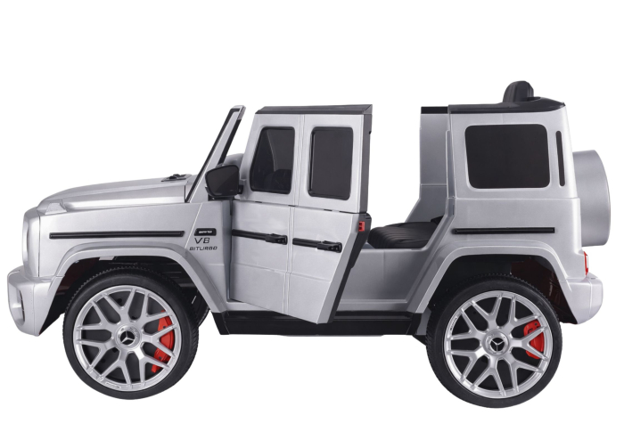 Mașină Electrică pentru Copii Mercedes G63 S306-1 12V 90W Argintiu-Gri [7]