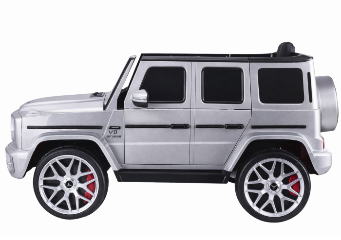 Mașină Electrică pentru Copii Mercedes G63 S306-1 12V 90W Argintiu-Gri [4]