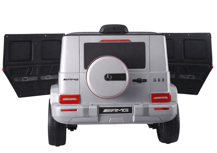 Mașină Electrică pentru Copii Mercedes G63 S306-1 12V 90W Argintiu-Gri [6]