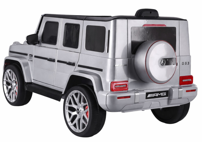 Mașină Electrică pentru Copii Mercedes G63 S306-1 12V 90W Argintiu-Gri [5]