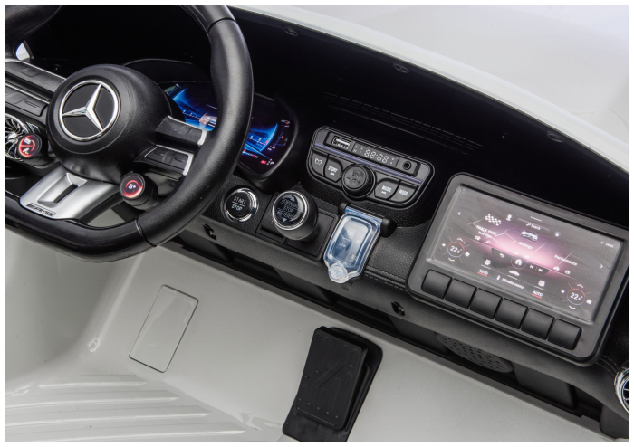 Mașină Electrică pentru Copii Mercedes GT63 AMG 24V 800W LCD Alb [13]