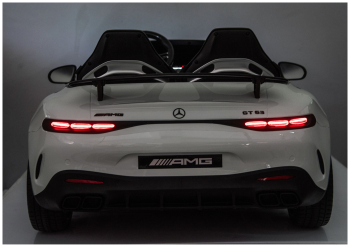 Mașină Electrică pentru Copii Mercedes GT63 AMG 24V 800W LCD Alb [15]