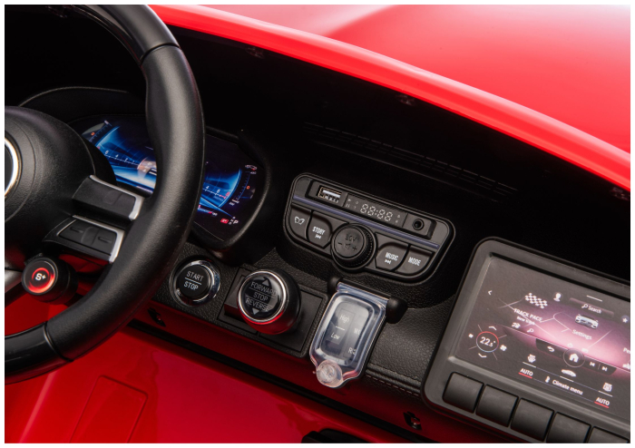 Mașină Electrică pentru Copii Mercedes GT63 AMG 24V 800W LCD Roșu [12]