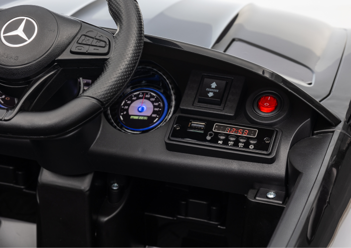 Mașină electrică pentru copii Mercedes GTR 12V  2x45W, Negru [13]