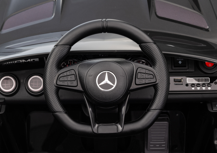 Mașină electrică pentru copii Mercedes GTR 12V  2x45W, Negru [12]