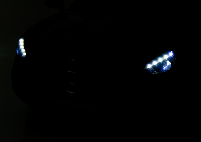 Mașină electrică pentru copii Mercedes GTR 12V  2x45W, Negru [14]