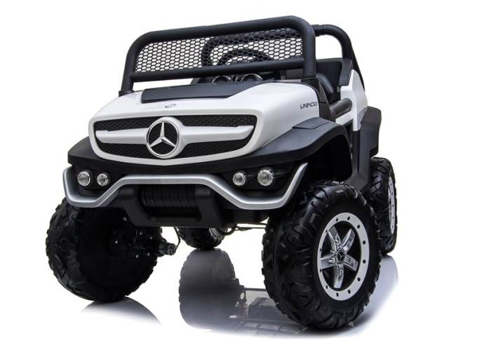 Mașină Electrică pentru Copii Mercedes Unimog 4x4 12V Alb [6]