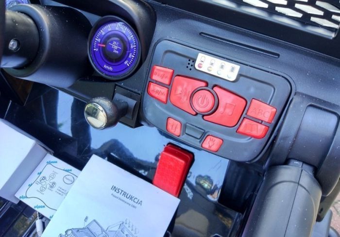 Mașină Electrică pentru Copii Jeep 4x4 12V 4x45W Negru [9]