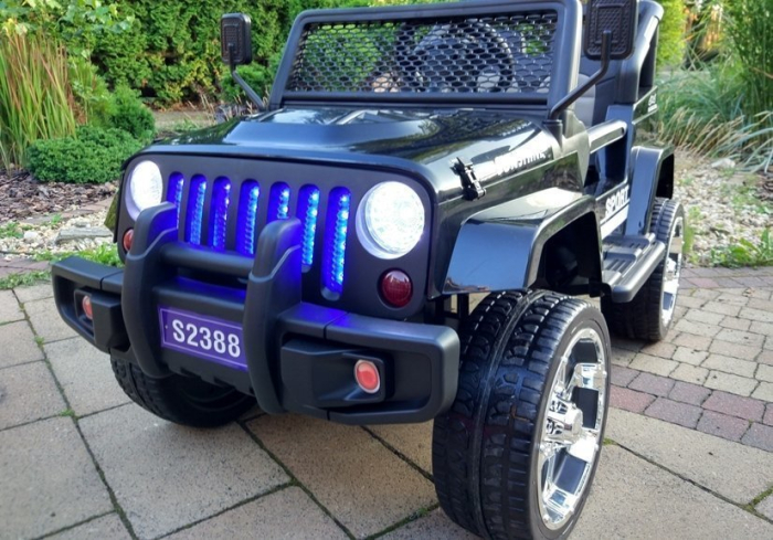 Mașină Electrică pentru Copii Jeep 4x4 12V 4x45W Negru [4]