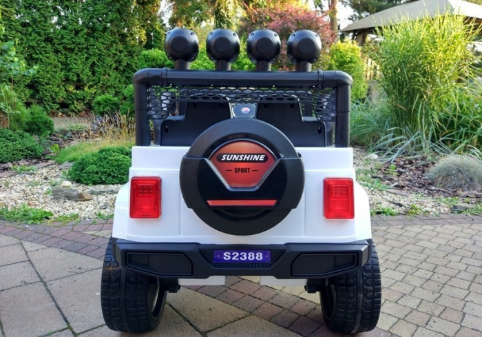 Mașină Electrică pentru Copii Jeep 4x4 12V 4x45W Alb [11]