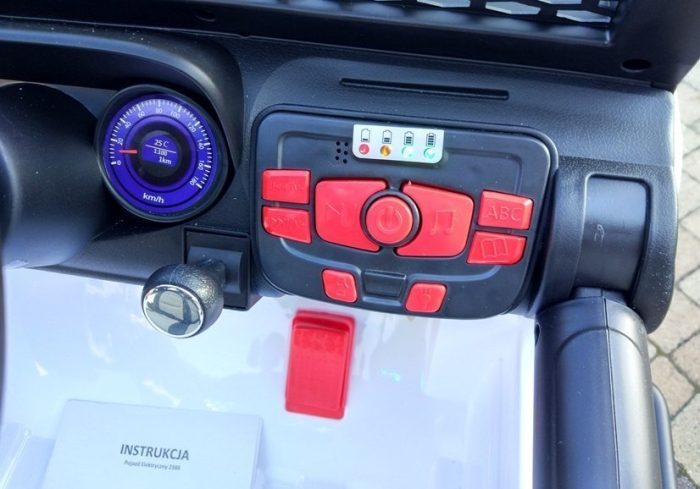 Mașină Electrică pentru Copii Jeep 4x4 12V 4x45W Alb [14]