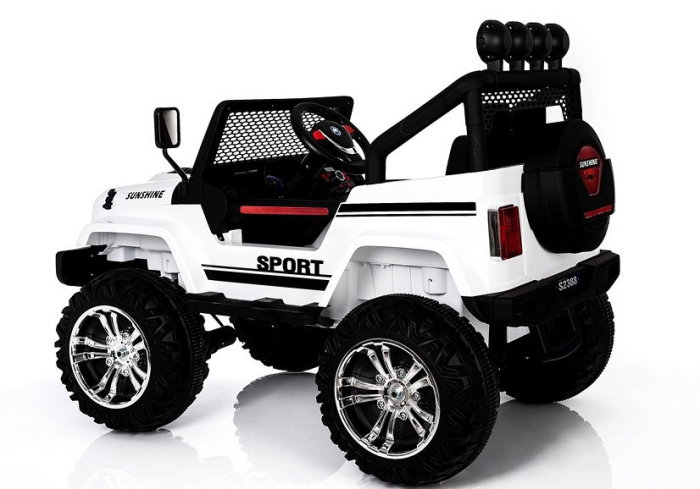Mașină Electrică pentru Copii Jeep 4x4 12V 4x45W Alb [4]