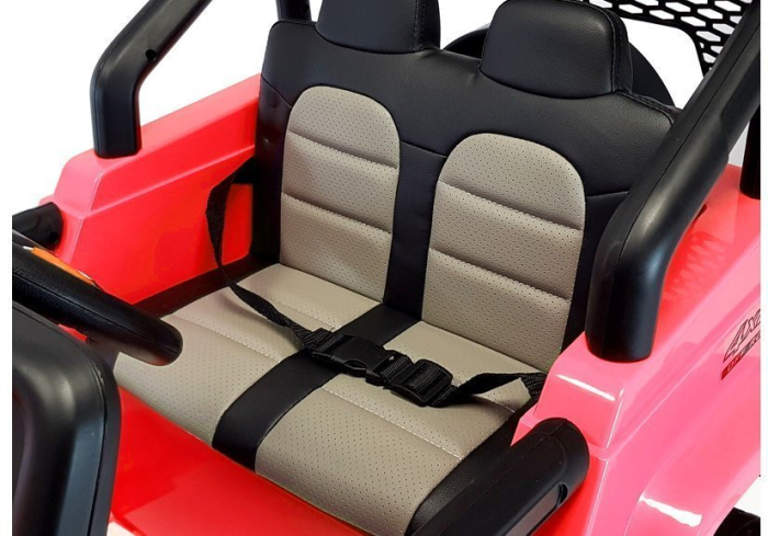 Mașină Electrică pentru Copii Jeep 4x4 12V 4x45W Roșu [4]