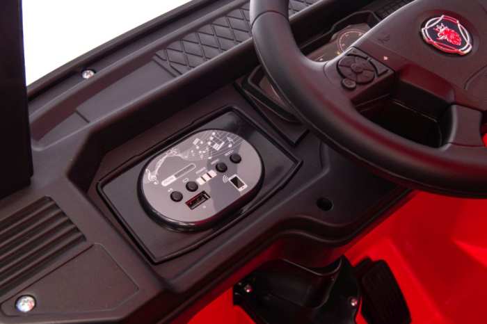 Camion Electric pentru Copii Scania 500R – Roșu Lacuit [10]