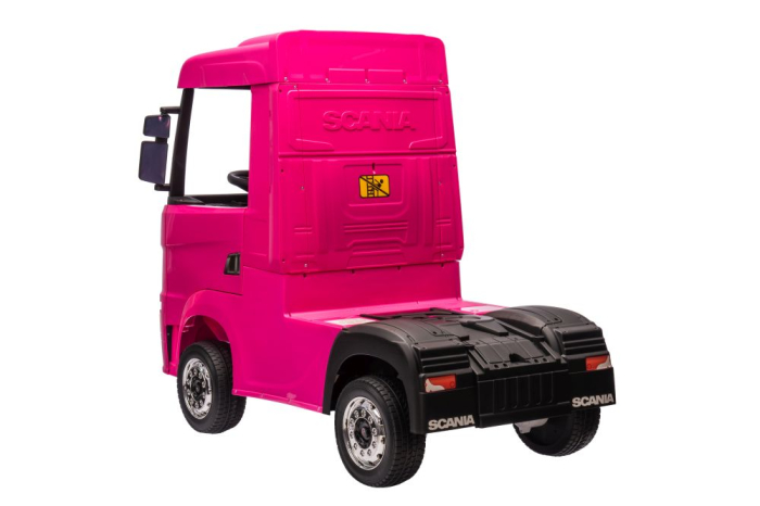 Camion Electric pentru Copii Scania 500R 4x4 Roz [7]