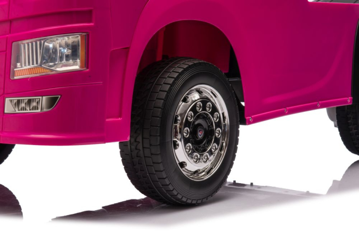 Camion Electric pentru Copii Scania 500R 4x4 Roz [8]