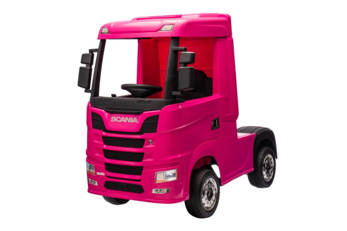 Camion Electric pentru Copii Scania 500R 4x4 Roz [6]