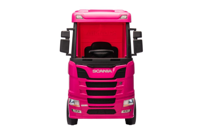 Camion Electric pentru Copii Scania 500R 4x4 Roz [2]