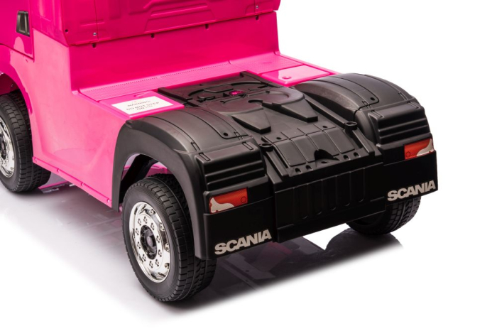 Camion Electric pentru Copii Scania 500R 4x4 Roz [12]
